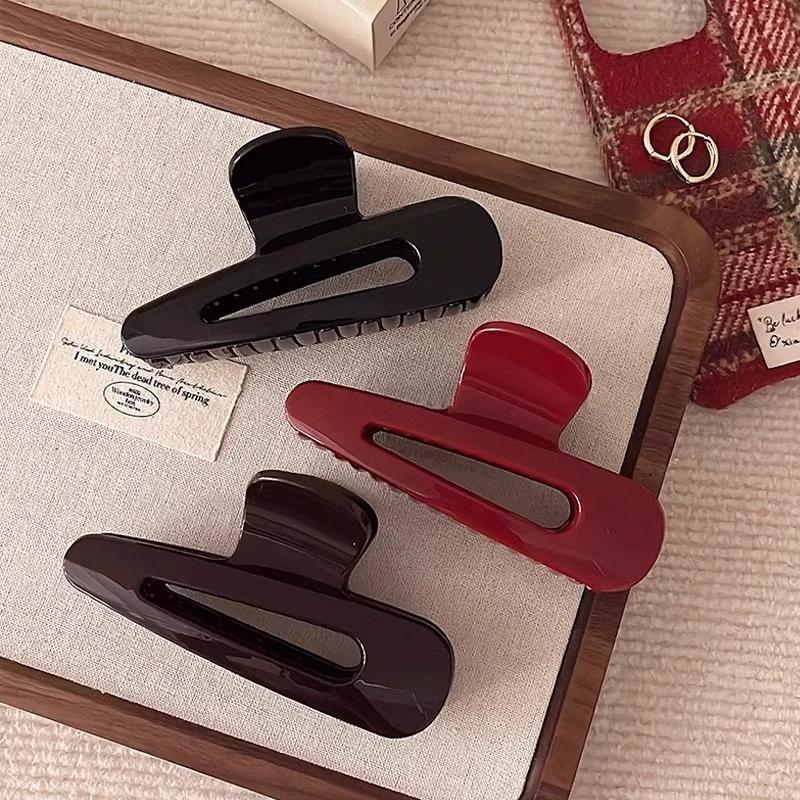 Hollow Hair Claws Girl Ponytail Holder Hairpins Hair Clip Shark Clip Elegant Casual Hair Accessories Headwear