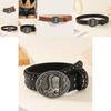 Fashion Pu Leather Belt With Metallic Snap Button And Punk Style For Men