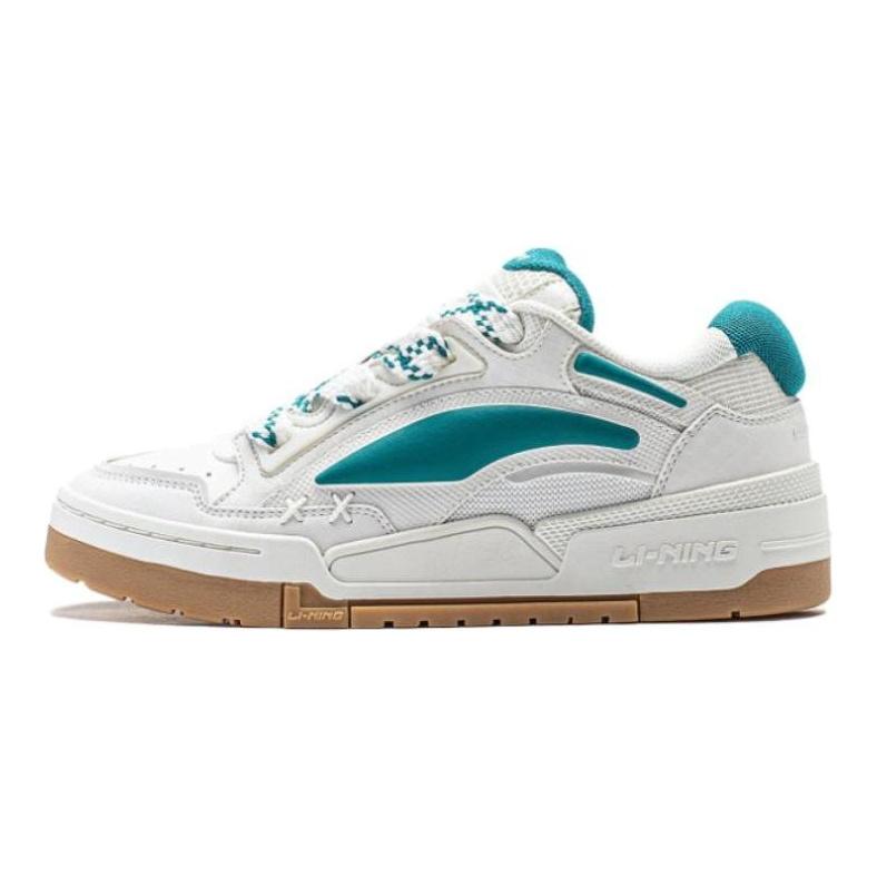 Li Ning Journey V2 Slip Resistant Cushioning Abrasion Resistant Support Low Top Casual Shoes Women's White Green AGCT138-1