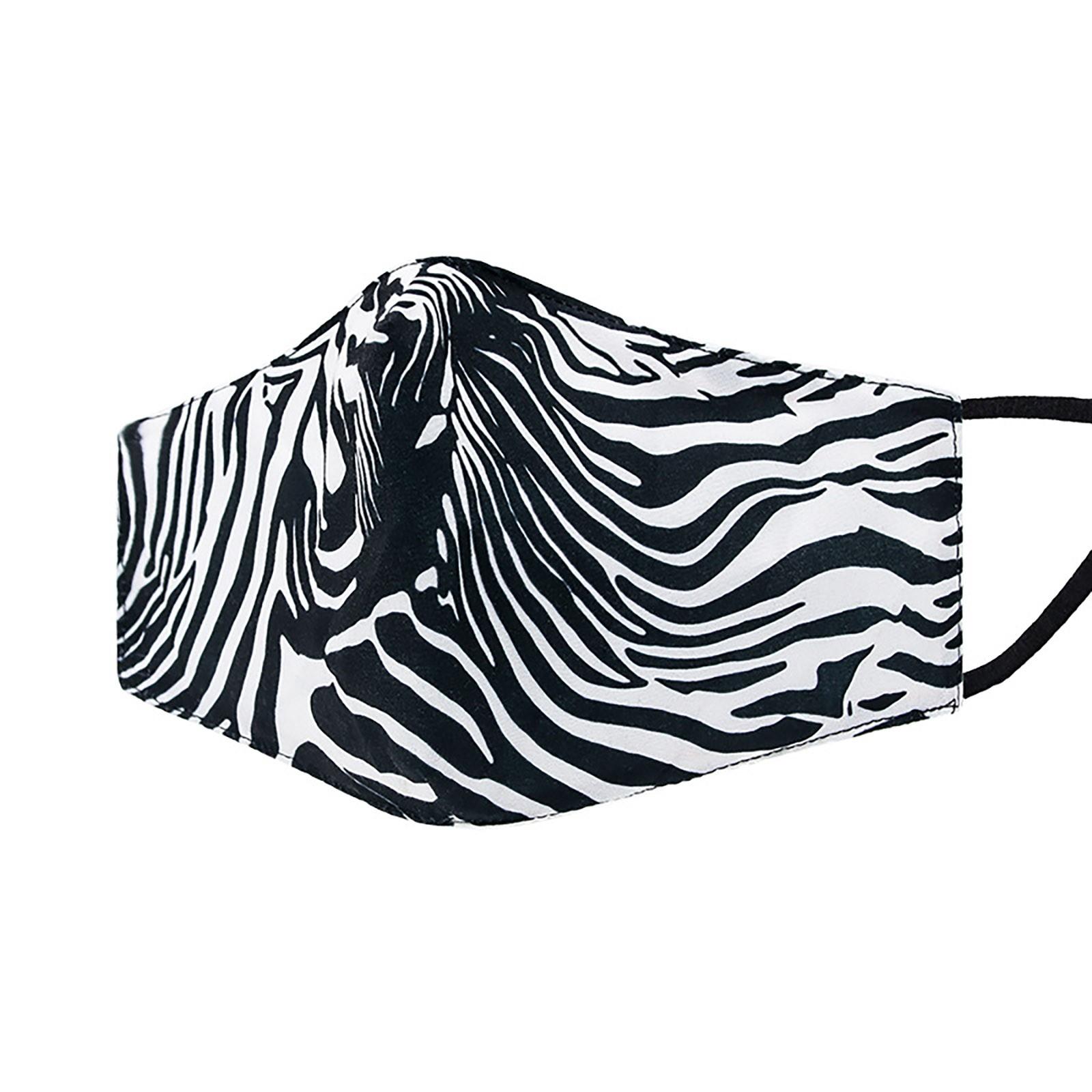 Leopard Cloth Mask Summer Sunscreen Printing Three-layer Washable