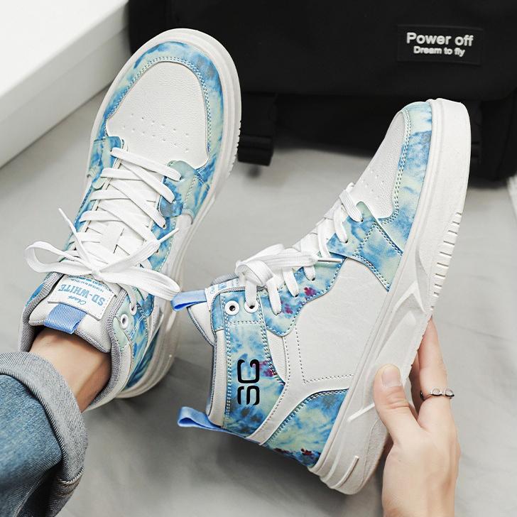 Fashion Shoes for Men High-top High-quality Platform Board Shoes Big Head Leather Sneaker Outdoor Leisure Men's Shoes Zapatillas Hombre