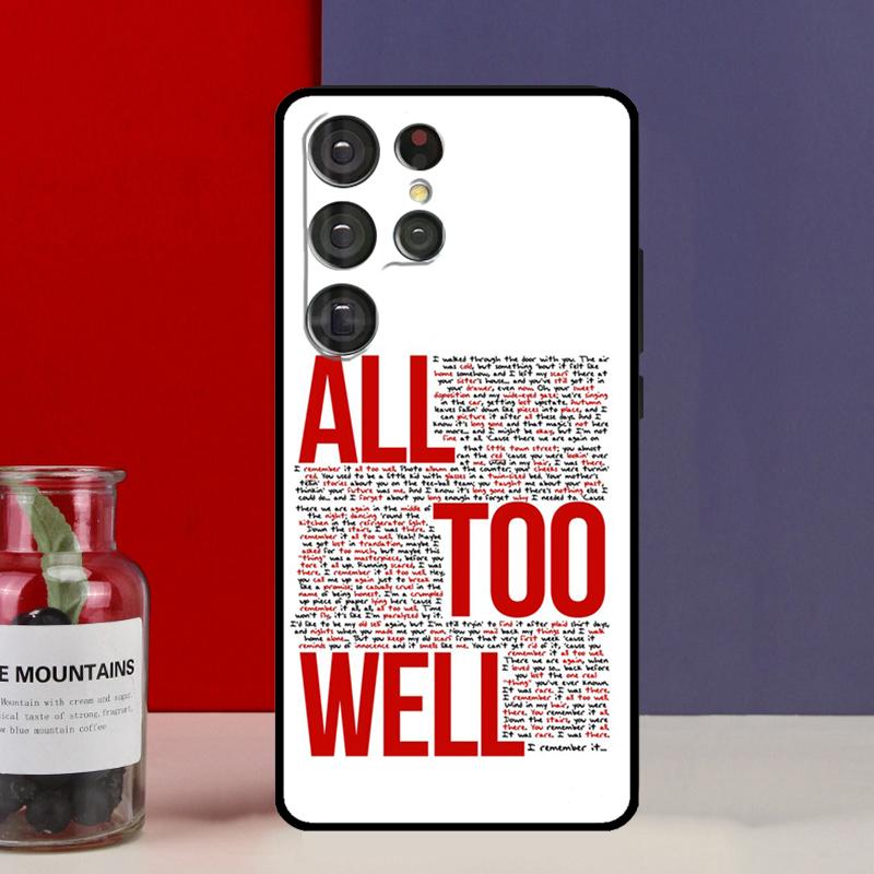 All Too Well Lyrics Funda Case For Samsung Galaxy S25 Ultra S9 S10 S20 FE S21 S22 S23 Plus S24 Ultra Phone Cover
