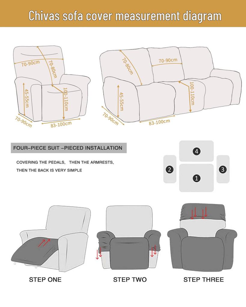 Willow Bud Elastic Full Cover Sofa Protector for Electric Function Zhihua Shi Sofas