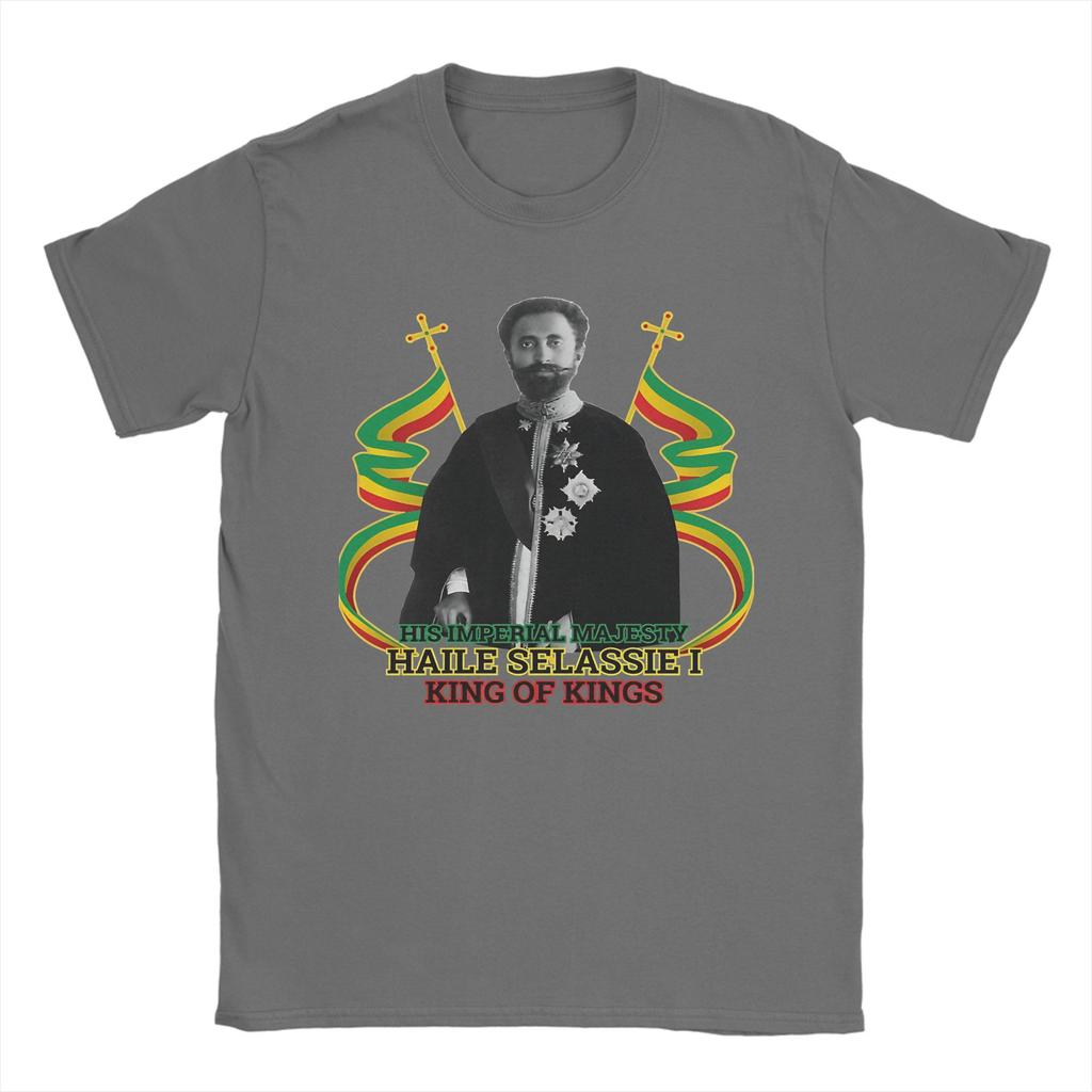 Ihm Haile Selassie I Limitierte Auflage T-Shirt Sommer Hip Hop T-Shirts Unisex Atmungsaktiv Übergröße Kleidung Kurzarm Oberteile
