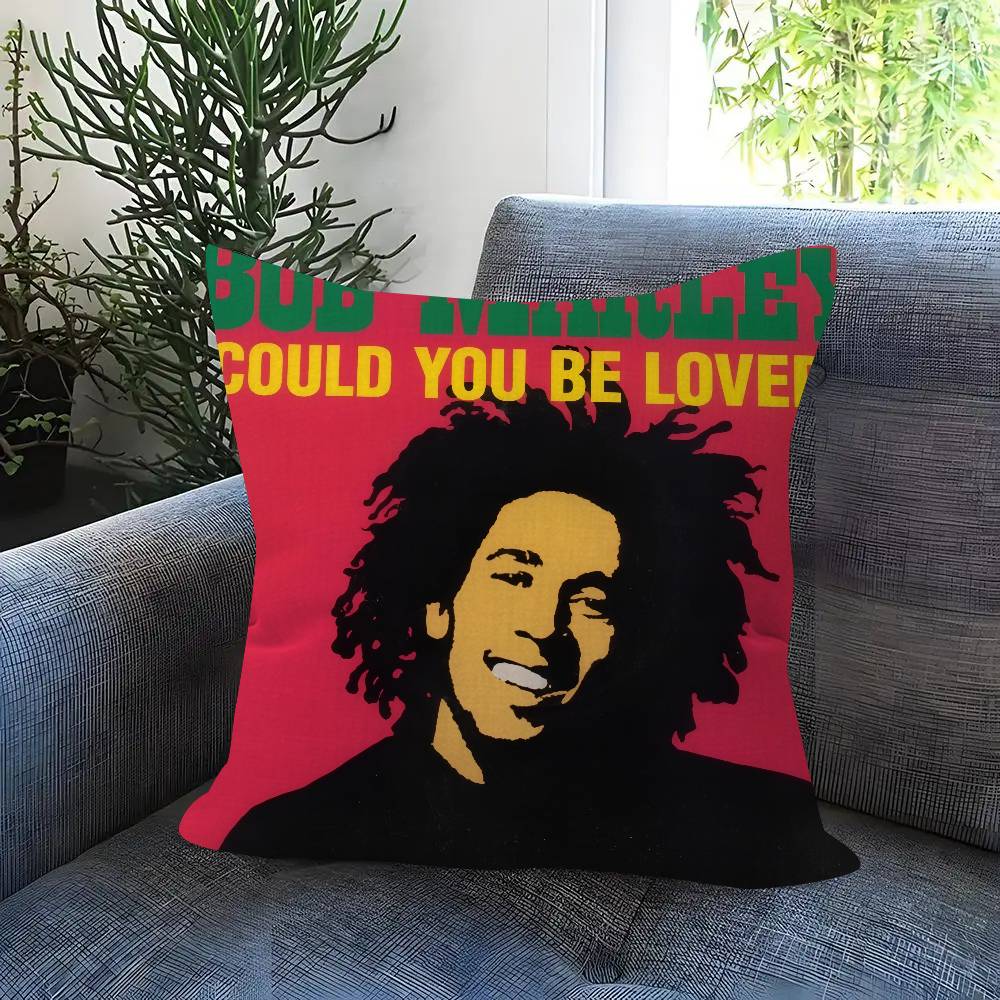 Classic Bobs Marley & T-The Wailers Pillow Cover Sofa Cushion Cover Home Room Decoration Children Gift