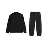 LiNing Plain Logo Minimalist Fashion Knitted Comfortable Stand Collar Cardigan Sweatshirt Casual Sports Suit Unisex Sweatshirt YWDV349-1+AKLUA73-6