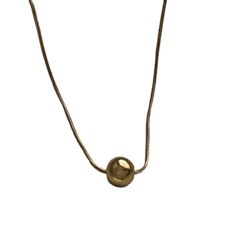 Stainless Steel Heart Necklace Female Temperament Niche Snake Bone Collarbone Chain Student Adjustable Chain Jewelry