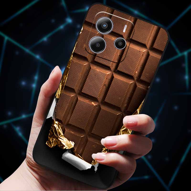 

For Xiaomi Redmi Note 14 5G India Cases Animals Black Soft TPU Silicon Back Covers for Redmi Note 14 India Cases Para Shell Bag -NOTE 14 5G India
