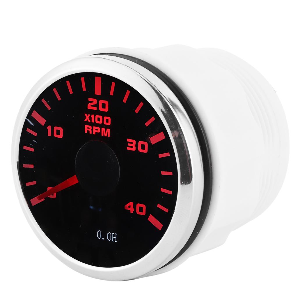Turometru Digital 52mm 4K RPM LCD Afișaj Oră Metru Impermeabil pentru Mașină Iahturi Motocicletă