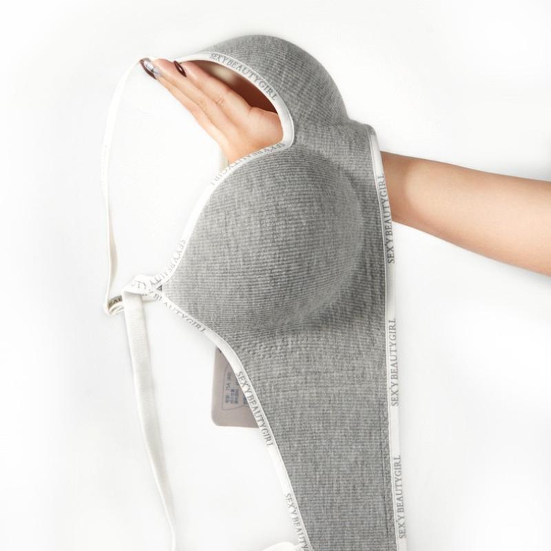 Kobiety Bezszwowy Biustonosz Cienko Usztywniany Sexy Bezprzewodowy Zbiera Push Up Braletka Bielizna Jednolity Kolor Damska Intymna Biustonosz Lingerie