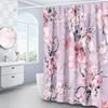 Multicolor Desert Cactus Shower Curtain Southwest Plants Tropical Style Bathroom Decorative Shower Curtain with 12 Hooks