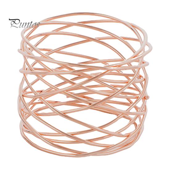 Confezione Da 20 Anelli Per Tovaglioli In Oro Rosa, Set Di Anelli Per Tovaglioli In Perla~p142217435