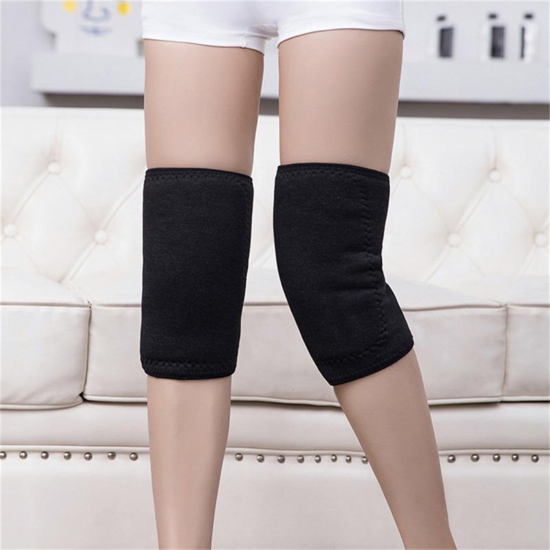 Winter Warm Knee Pads For Leg Warmers Men Old People Cold Leg Arthritis Kneepad Knee Support Fake Rabbit Fur Knee Protector