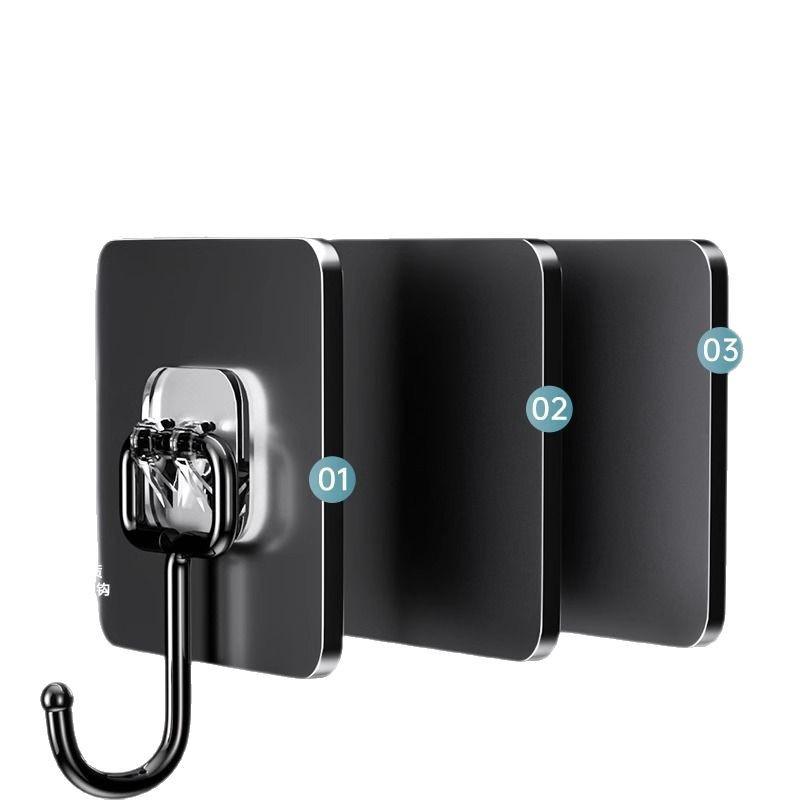 Transparent Strong Adhesive No-Drill Wall Hooks - No-Trace, Load-Bearing, Kitchen Sticky Hooks