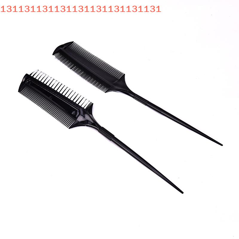 Professional Hairdressing Double Side Dye Comb With Nylon Hair Drying Brush Tinting Combs Hair Color Brush Hair Styling Tools