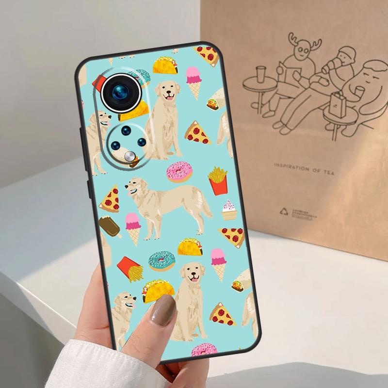 Cartoon Golden Retriever Dog For Honor Magic 8 Pro 7 6 5 Lite Case For Honor Win RT 200 400 50 70 90 X8b X9a X9b X9c X9d