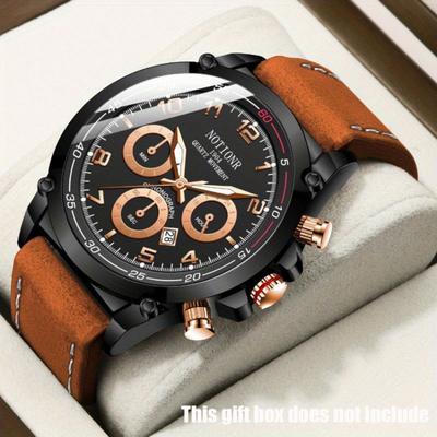 Mode Rundes Zifferblatt Sport Herren Quarz Uhr Lässig Kalender Herren Armbanduhr Ideale Wahl für Geschenke