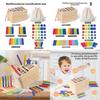 Shape Wooden And Color Sorting Toy Kids Multifunctional Design Learning Benefits