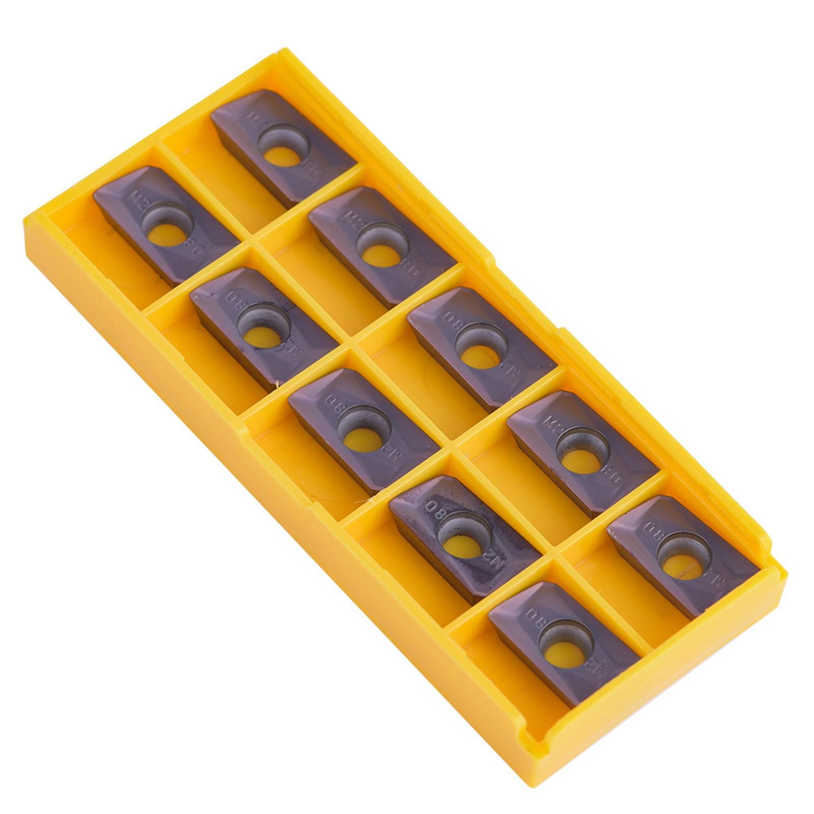 

10 шт. Твердосплавні наконечники з ЧПУ. Вставки. Токарний верстат. Токарний інструмент із коробкою