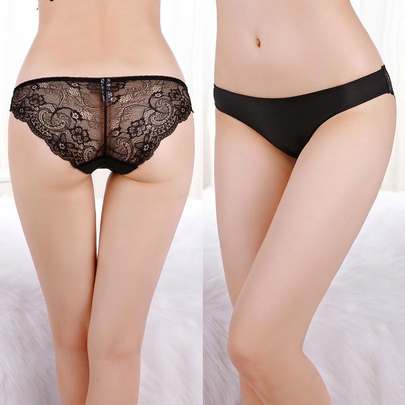 Intimo Donna Senza Cuciture Stampa Leopardo Intimo Donna Sexy Pizzo Nero Floreale Mutandine Senza Cuciture 3 pz/set