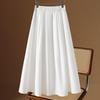 Damenrock mit hohem Bund, Faltenrock, A-Linie
