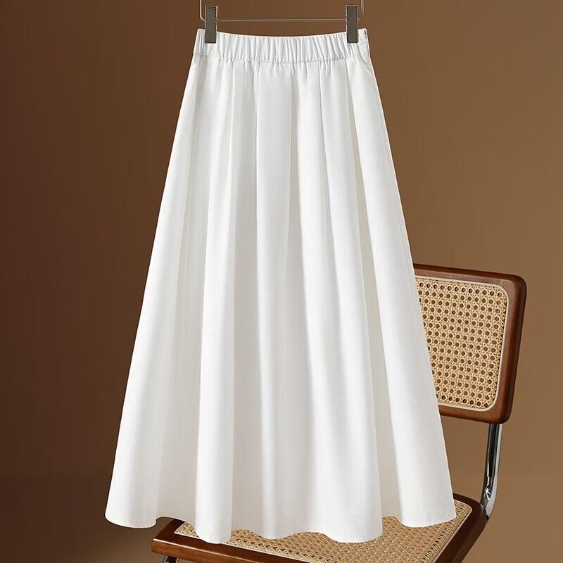 Damenrock mit hohem Bund, Faltenrock, A-Linie