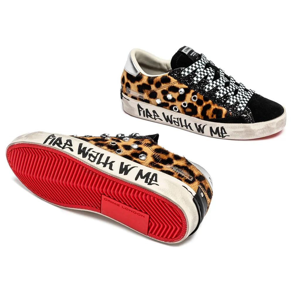 Crime London Distressed Sneakers