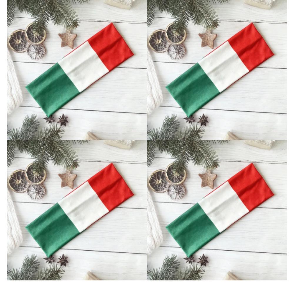 4PCS National Flag Soccer Fan Headband Hair Accessories Elastic Cheer Hairband Country Flag Headband for Fans Sports Event