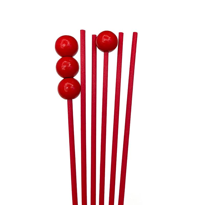 6pcs Wood Ball Aroma Diffuser Replacement Rattan Reed Sticks Air Freshener Aromatherapy Aroma Stick Oil Diffuser Refill Sticks