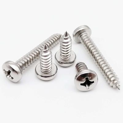 5-50pcs Stainless Steel Phillips Cross Recessed PAN HEAD Self Tapping Screws from Ø1.4mm To Ø6mm, Length 3-100mm