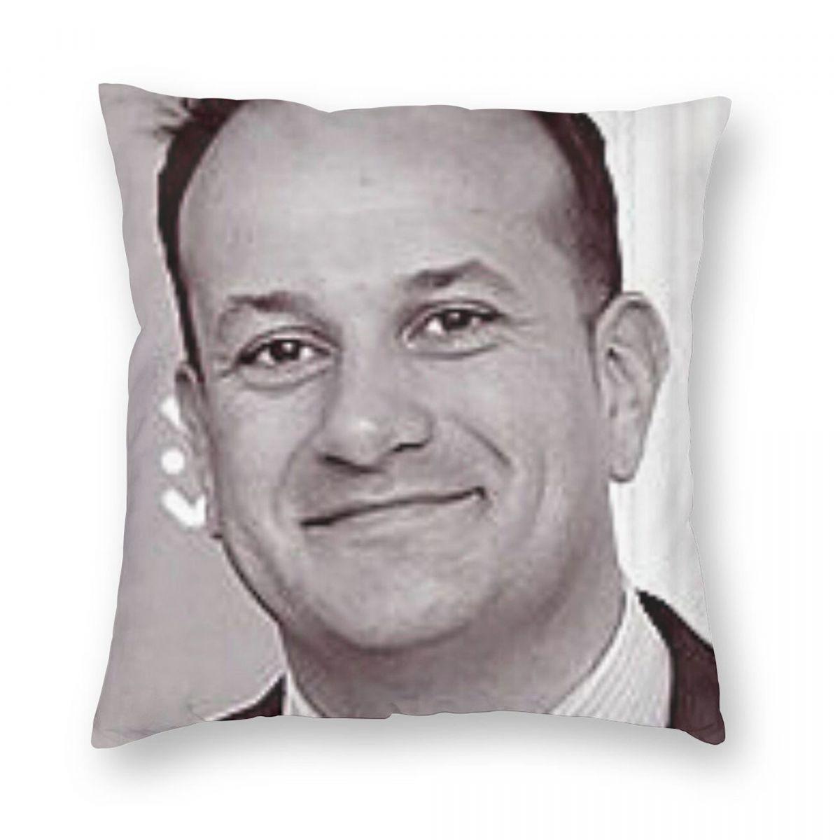 Leo Varadkar Taoiseach Leader Square Pillowcase Polyester Linen Velvet Pattern Zip Decor Sofa Cushion Cover 30x30cm