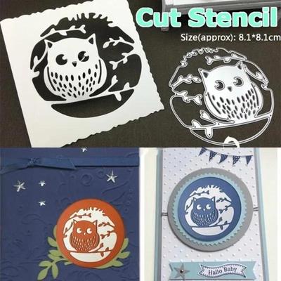 Troqueles de Corte Mental Búho Pájaro Corte DIY Scrapbooking Artesanía de Papel Molde de Repujado Plantillas de Troquelado