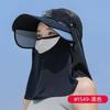 Womens UV Protection Sun Hat With Wide Brim Face Veil Breathable Mesh Visor Cap Beach Cycling Outdoor