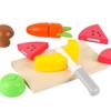 Zhiqu Children's Wooden Fruit Cutting Toy for Early Education and Pretend Play