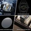 New Men Watch Skeleton Quartz Wristwatch Hollow Skeleton Retro Man Clock Top Brand Luxury Clock Men Watches Reloj Hombre