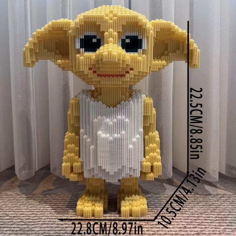Нетоксичный Модель Животного из Строительных Блоков Добби 3105 Деталей Креативное Украшение Праздничный Подарок