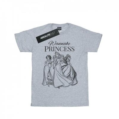 Womens/Ladies Wannabe Princess Cotton Boyfriend T-Shirt