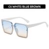 Lightweight Comfortable Durable High Quality Retro High End Stylish Oversized Square Shaped Female Women Men Sun Glasses