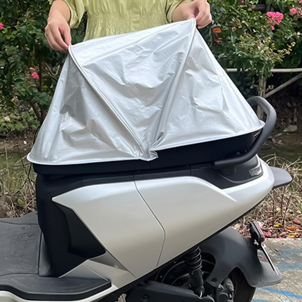 Motorcycle Seat Sun Shade Rain Cover for Scooters Anti-Slip Foldable Protector Waterproof for Street Scooter Dirt Touring Atv