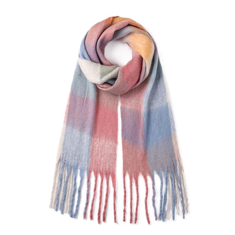 Korean Style Winter Thick Warm Scarf Women Cashmere Shawl and Wraps Pashmina Neckerchief Bufanda Female Long Tessel Echarpe 2025
