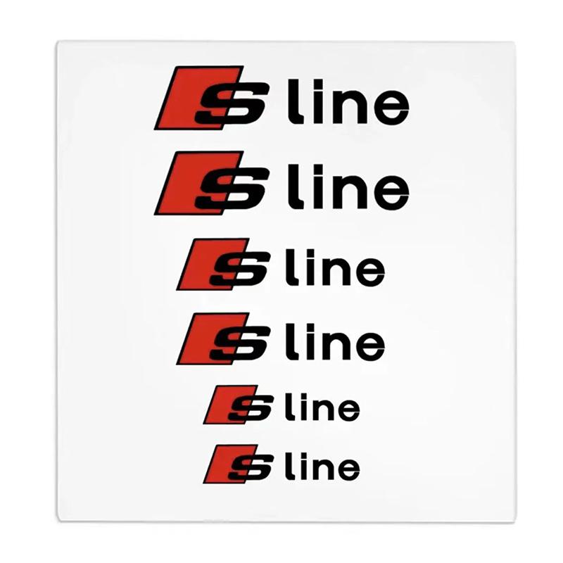 Car Brake Caliper Sticker Heat Resistant Decals Audi sport Sticker For Quattro For Audi S3 S4 S5 S6 S7 S8 RS3 RS4 RS5 RS6 RS7 RS