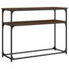 Console Table Brown Oak Effect 100 x 35.5 x 75 cm Engineered Wood