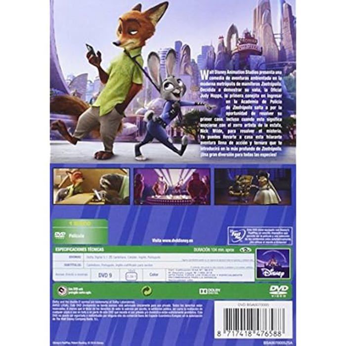 Film d'animation - zootrópolis - import - aventure - famille - animaux