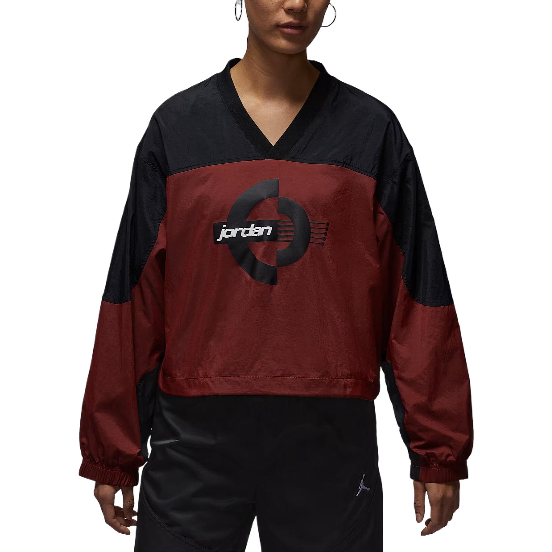 Jordan Brooklyn Printed Pullover Letter Sweatshirt Women sweatshirt IF1078-010 M