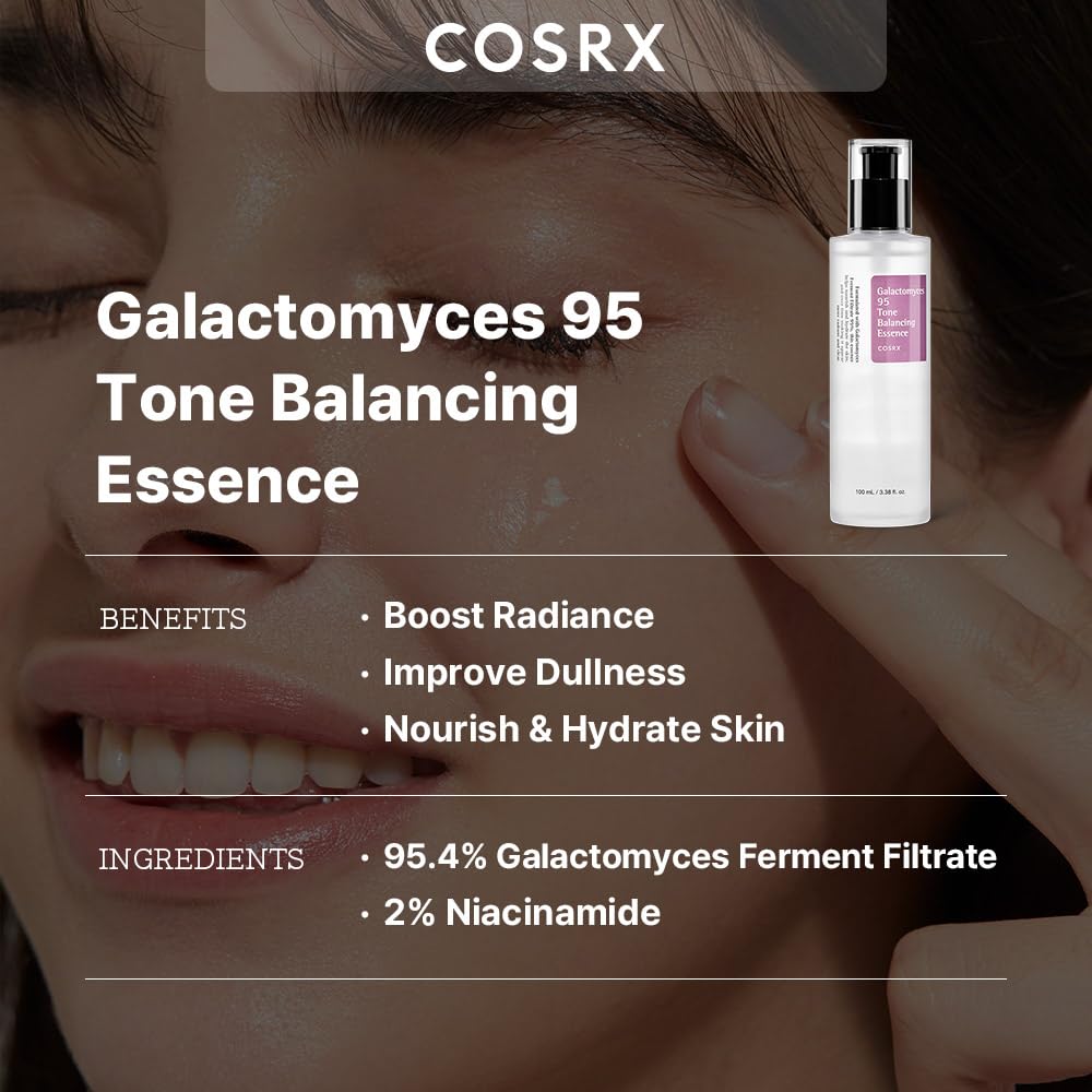COSRX Galactomyces 95 Essence 100ml Galactomyces Fermentation Filtrate Texture Essence Fermented Serum Sensitive Skin COSRX Skin Care Basic Cosmetics