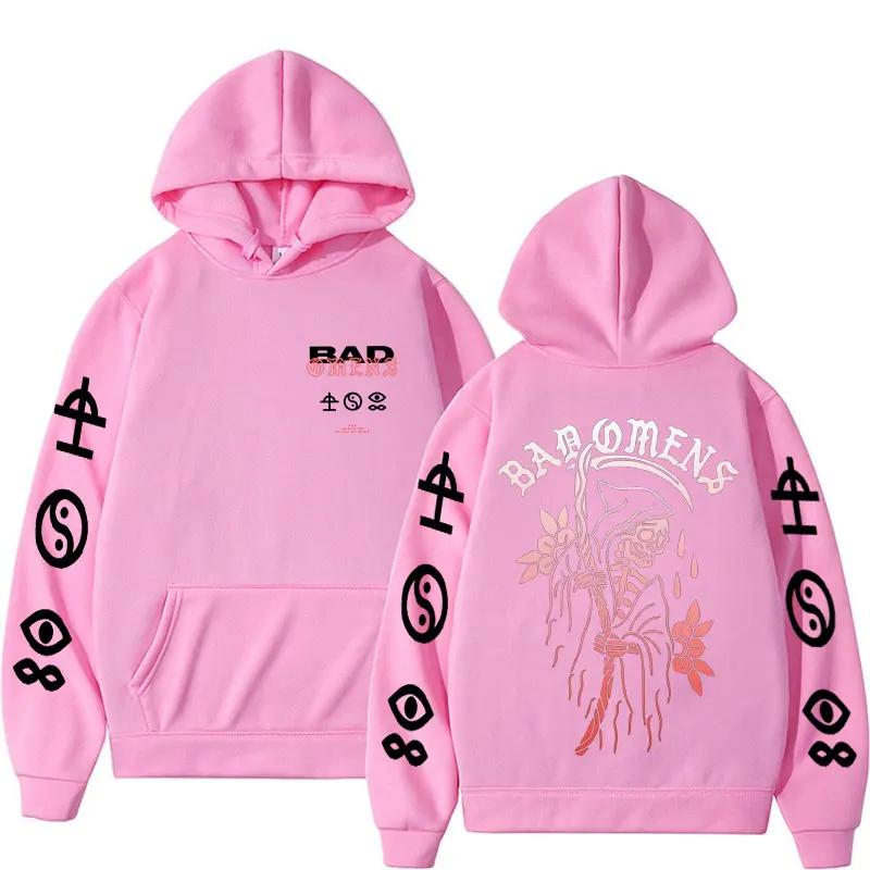 Bad Omens The Concrete Forever Tour Hooded Unisex Harajuku Hip Hop Gothic Sweatshirt Men Casual Oversized Hoodie Streetwear