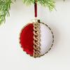 8cm Diameter Velvet Christmas Ball Rhinestone Accent Christmas Tree Ornaments  Christmas Tree