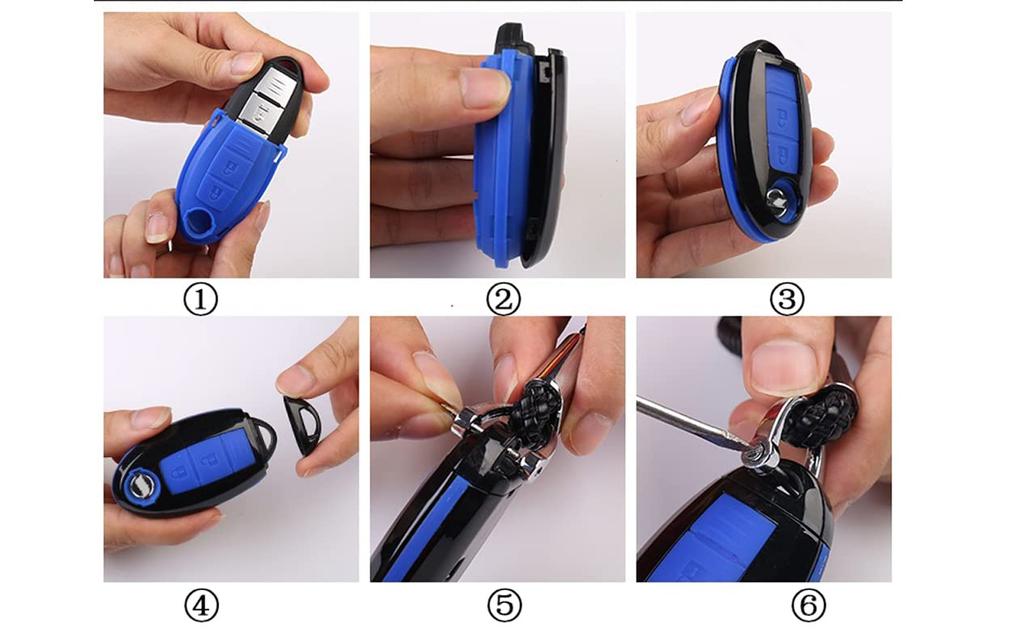SANRILY Key Case, Key Holder, Key Cover for Nissan, New Serena ePower, Elgrand Serena,