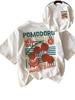 Vintage Pomodoro Graphic T Shirt Unisex Italian Tomato Print Tee Summer Casual Retro Aesthetic Harajuku Style Streetwear Cute Top