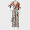 Women's European & American Chiffon Print High Waist Summer Dress - Irregular Hem, Vacation Style, Commuting Trend